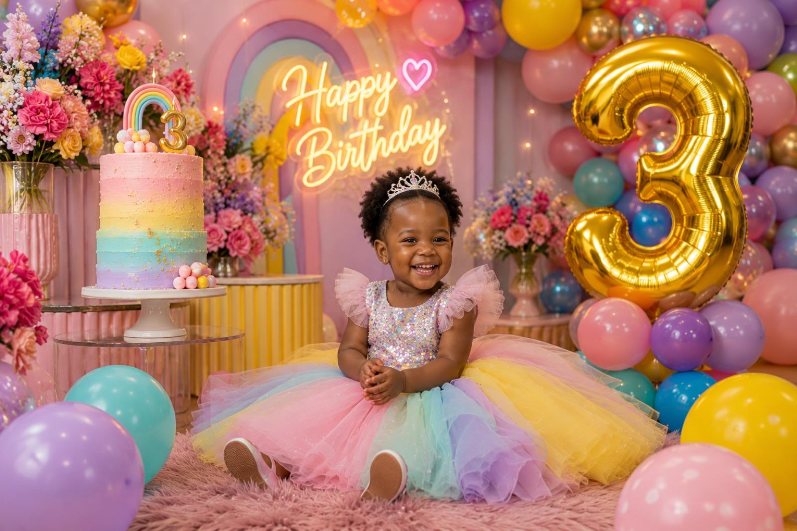 Baby birthday photoshoot